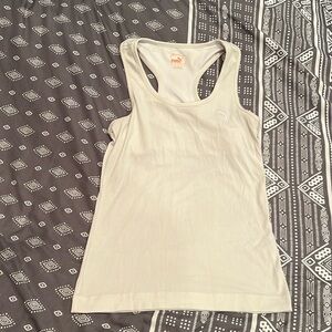 White puma workout shirt